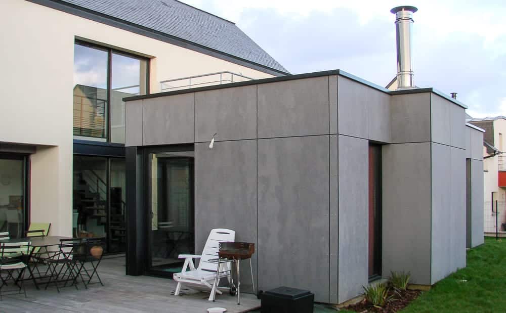 Pile et face, maison individuelle à Rennes Maison individuelle architecture rennes